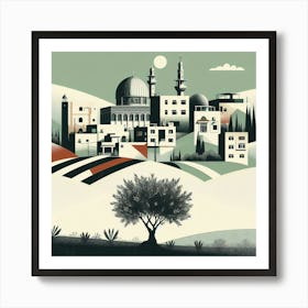 Olive Tree In Jerusalem Art Print