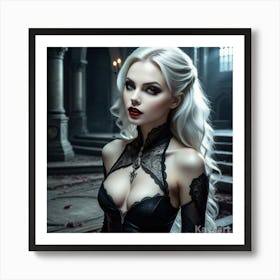 Gothic Beauty 7 Art Print