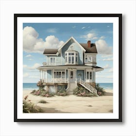 House On The Beach 2 Art Print