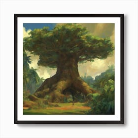 The Large Tree, Paul Gauguin 5 Art Print