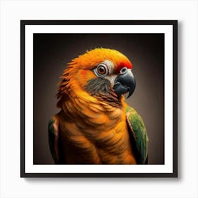 Parrot Portrait 1 Art Print