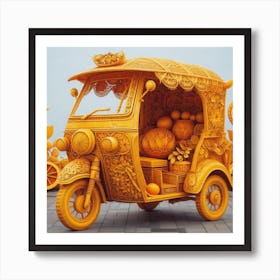 tricycle vehicle Art Print