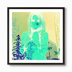 Positive negative Art Print