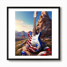 Red, White, and Blues 8 Art Print