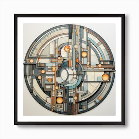 Abstract Circle 1 Art Print