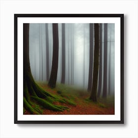 Foggy Forest 1 Art Print