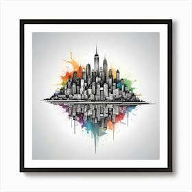 New York City Skyline 97 Art Print