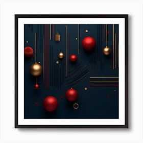 Christmass Abstract 001 1 Art Print