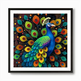 Peacock 2 Art Print