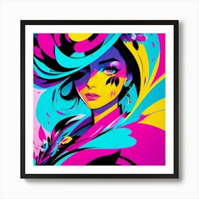 Girl In The Hat Art Print