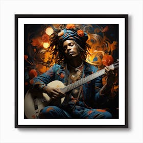 Musician Guitarist Art Print