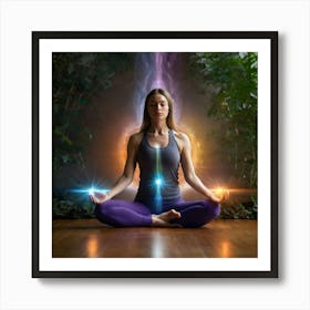 Meditating Woman 1 Art Print