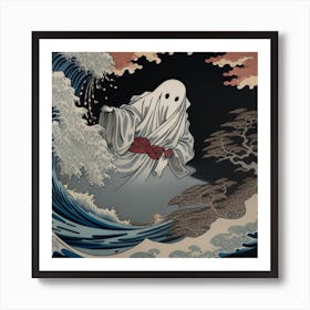 Ghost On The Wave Art Print