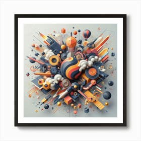 Curated Abstract Wall Art Images For Your Style (3) Art Print