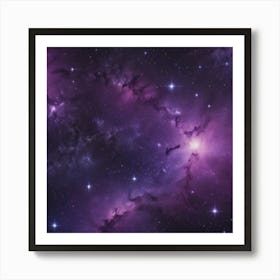 Purple Nebula 2 Art Print