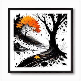 Autumn Trees 5 Art Print