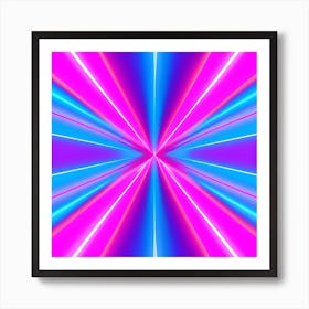 Abstract Rays Of Light Art Print