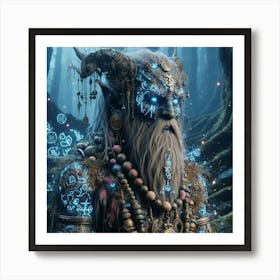 Elf In The Woods Art Print