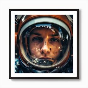 Young Woman In Space Art Print