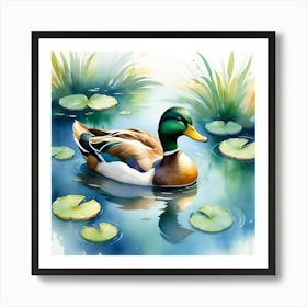 Serene Lake Art Print