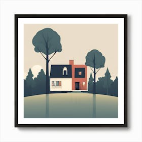 House In The Woods Art Print