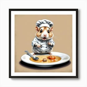 Chef Hamster 22 Art Print