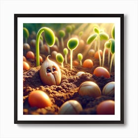 Oliver, the tiny seed 3 Art Print