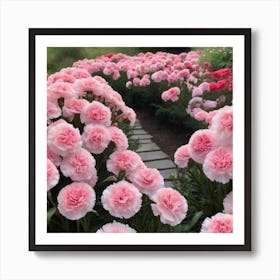 Pink Carnations Art Print