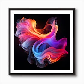 Luminous Rainbow Abstract Art Print