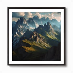 Dolomite Mountains Art Print