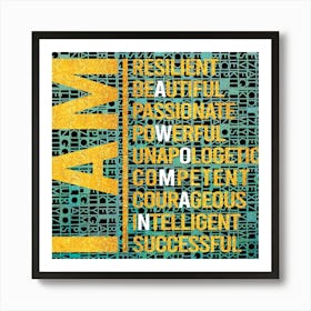 I Am Resilient Art Print