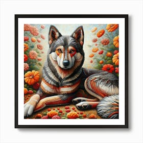 Husky Dog 2 Art Print