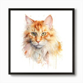 Cymric Cat Portrait 3 Poster