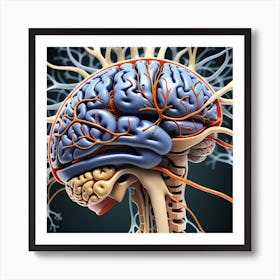 Human Brain Anatomy 20 Art Print