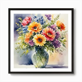 Flowers In A Vase Art Print