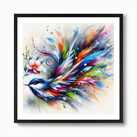 Colorful Bird 4 Art Print