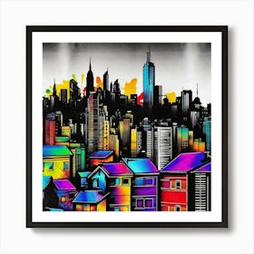 New York City Skyline 44 Art Print