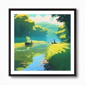 Riverside Art Print