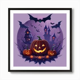 Halloween Pumpkins 1 Art Print