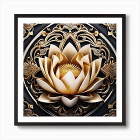 Lotus Flower 70 Art Print