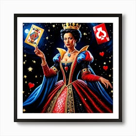 Queen Of Hearts 9 Art Print