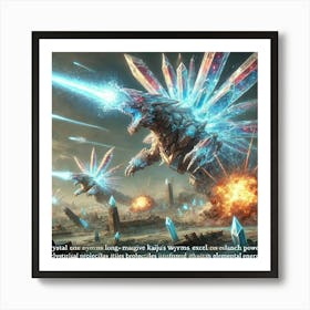 Crystal Wyrms Long Range Bombardment Art Print