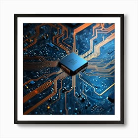 Circuit Board 8 Art Print