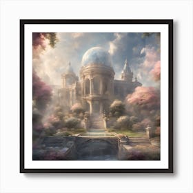 Palace garden Art Print