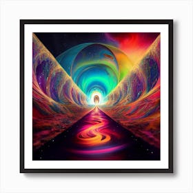 Psychedelic Tunnel Art Print