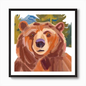 Brown Bear 02 Art Print