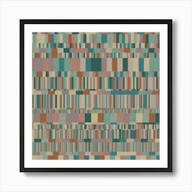 BAR CODE (Generative) V4 Art Print