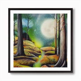 Twilight Forest Art Print