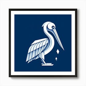 Minimalist, Pelican 3 Art Print