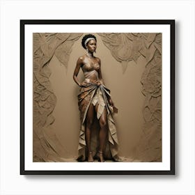 Afro - African Woman Art Print